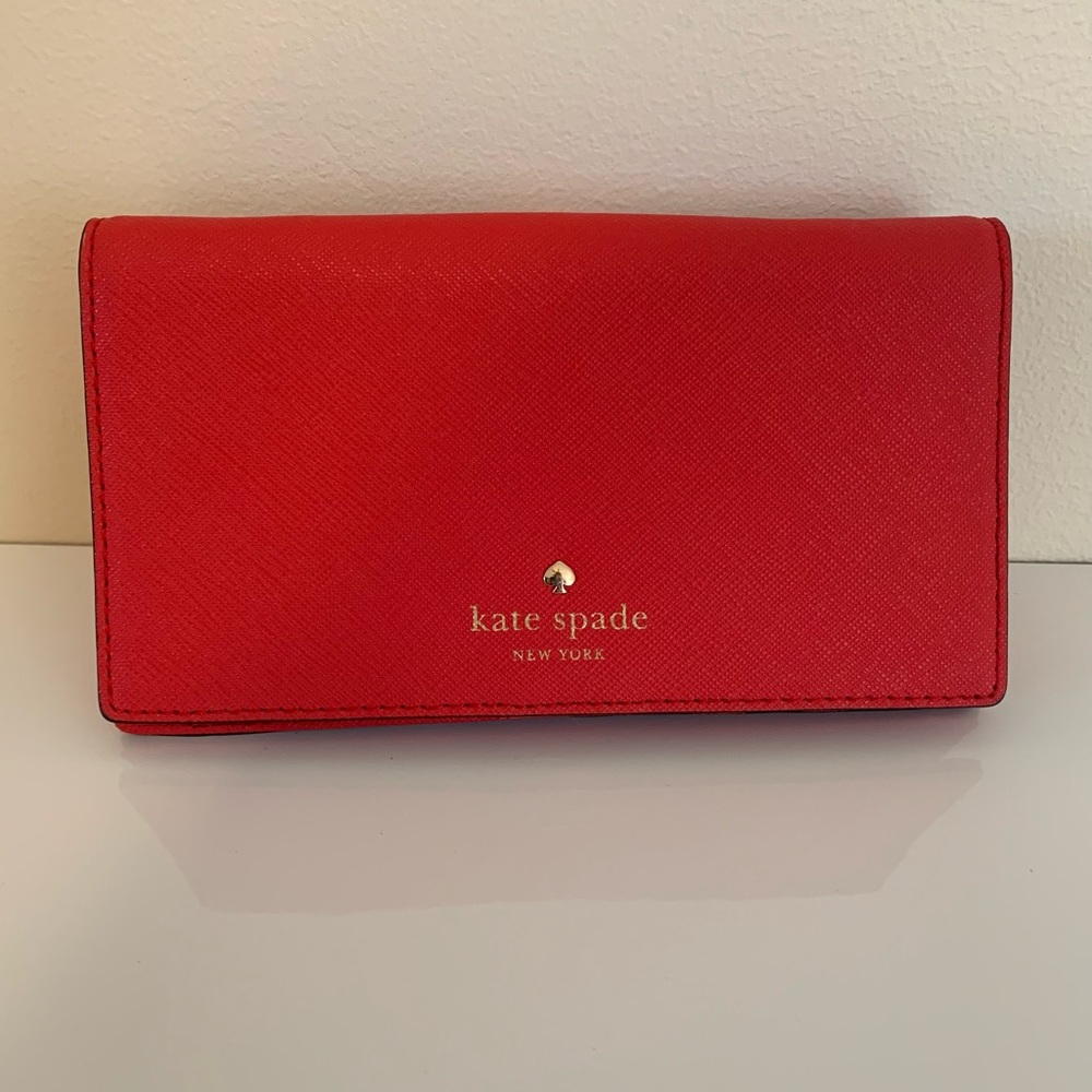 Kate Spade Leather IPhone Wallet/ Crossbody Bag